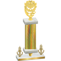 Premium Single Gold Carbon Fiber Victory Pickleball Trophy