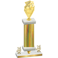 Premium Single Gold Carbon Fiber Year Pickleball Trophy