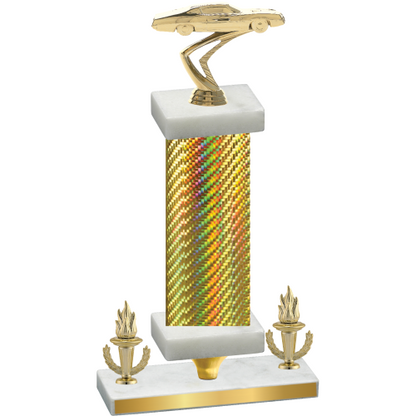 Premium Single Gold Carbon Fiber Victory Cars Trophy