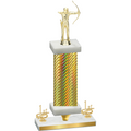 Premium Single Gold Carbon Fiber First Place Archery Trophy