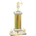 Premium Single Gold Carbon Fiber First Place Archery Trophy