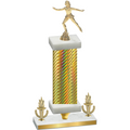 Premium Single Gold Carbon Fiber Victory Skater Trophy