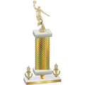 Premium Single Gold Carbon Fiber Victory Basketball Trophy