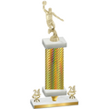 Premium Single Gold Carbon Fiber Year Basketball Trophy