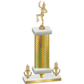 Premium Single Gold Carbon Fiber Victory Majorette Trophy