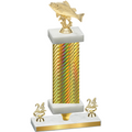 Premium Single Gold Carbon Fiber Year Fishing Trophy