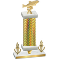 Premium Single Gold Carbon Fiber Victory Fishing Trophy