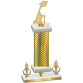 Premium Single Gold Carbon Fiber Victory Golf Trophy