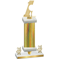 Premium Single Gold Carbon Fiber Year Golf Trophy