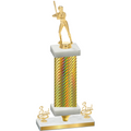 Premium Single Gold Carbon Fiber Third Place Softball Trophy