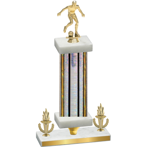 Premium Single Silver Glacier Victory Soccer Trophy