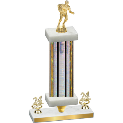 Premium Single Silver Glacier Year Rugby Trophy