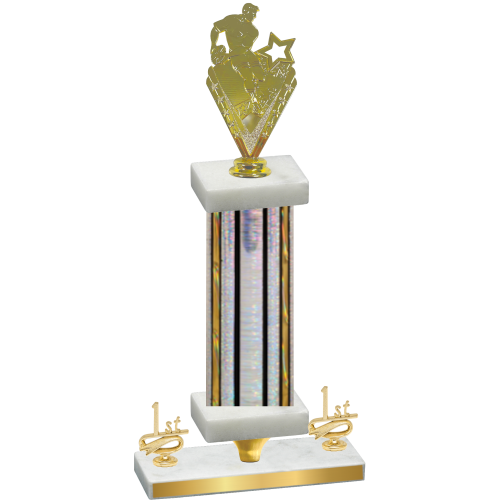 Premium Single Silver Glacier First Place Rugby Trophy