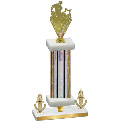 Premium Single Silver Glacier Victory Rugby Trophy