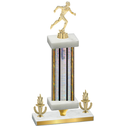 Premium Single Silver Glacier Victory Running Trophy