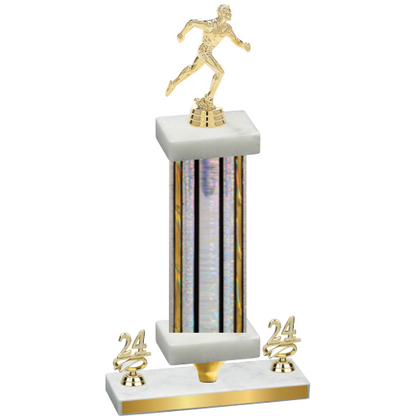 Premium Single Silver Glacier Year Running Trophy