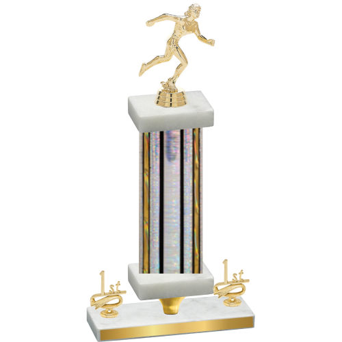 Premium Single Silver Glacier First Place Running Trophy