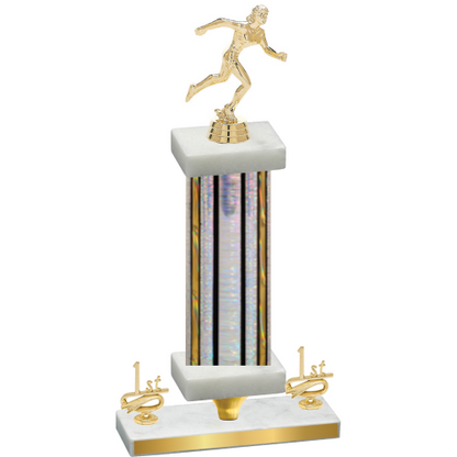 Premium Single Silver Glacier First Place Running Trophy