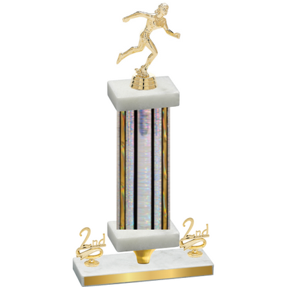 Premium Single Silver Glacier Second Place Running Trophy