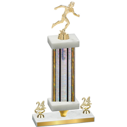 Premium Single Silver Glacier Year Running Trophy