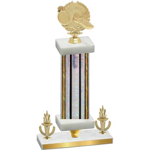 Premium Single Silver Glacier Victory Running Trophy