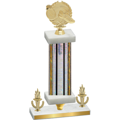 Premium Single Silver Glacier Victory Running Trophy