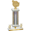 Premium Single Silver Glacier Year Tennis Trophy