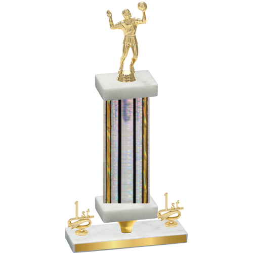 Premium Single Silver Glacier First Place Volleyball Trophy