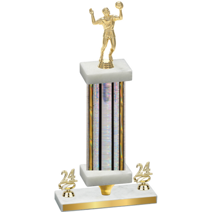 Premium Single Silver Glacier Year Volleyball Trophy