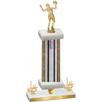 Premium Single Silver Glacier First Place Volleyball Trophy