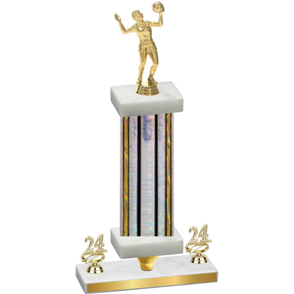 Premium Single Silver Glacier Year Volleyball Trophy