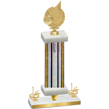 Premium Single Silver Glacier First Place Volleyball Trophy