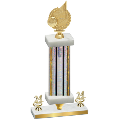 Premium Single Silver Glacier Year Volleyball Trophy