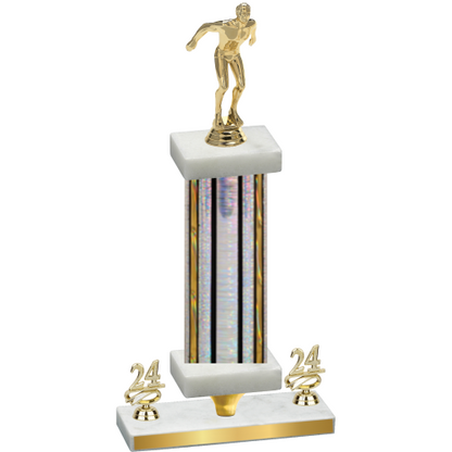 Premium Single Silver Glacier Year Swimming Trophy