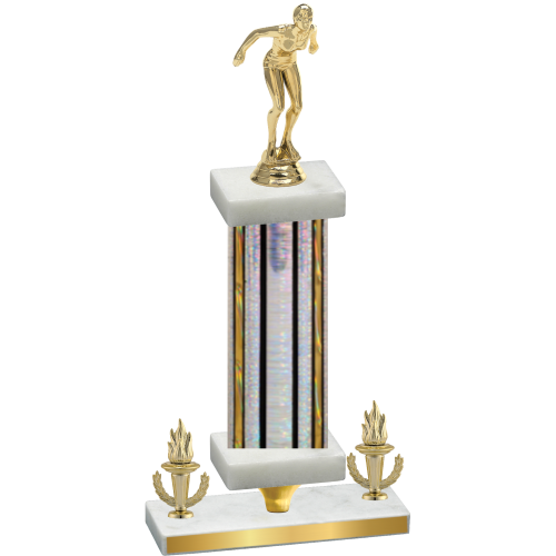 Premium Single Silver Glacier Victory Tennis Trophy