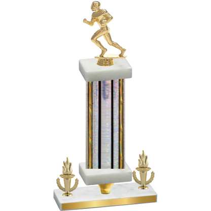 Premium Single Silver Glacier Victory Football Trophy