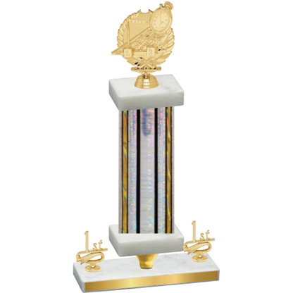 Premium Single Silver Glacier First Place Swimming Trophy