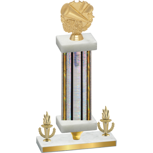 Premium Single Silver Glacier Victory Cheerleading Trophy