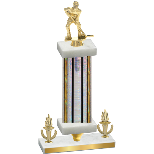 Premium Single Silver Glacier Victory Hockey Trophy