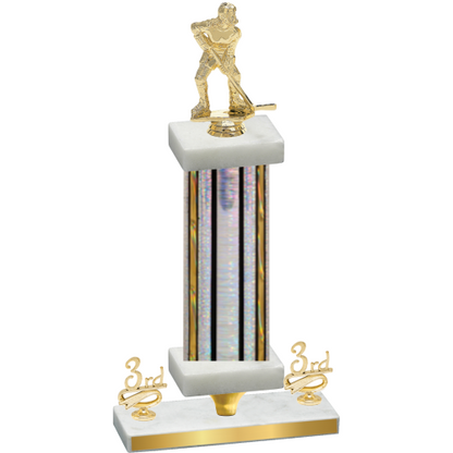 Premium Single Silver Glacier Third Place Hockey Trophy