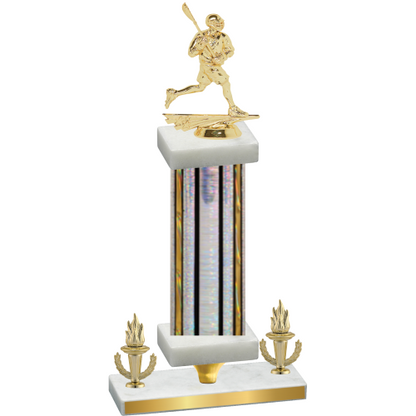 Premium Single Silver Glacier Victory Lacrosse Trophy