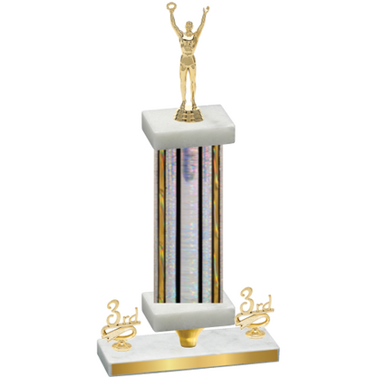 Premium Single Silver Glacier Third Place Victory Trophy