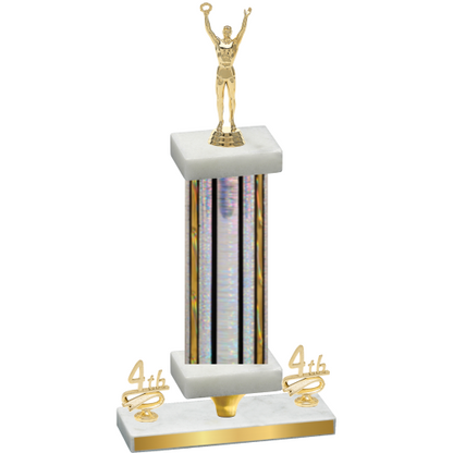 Premium Single Silver Glacier Fourth Place Victory Trophy