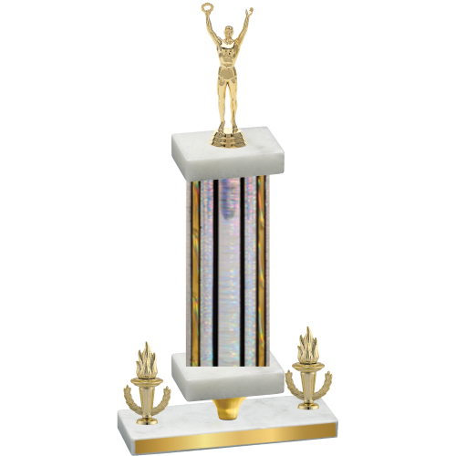 Premium Single Silver Glacier Victory Victory Trophy