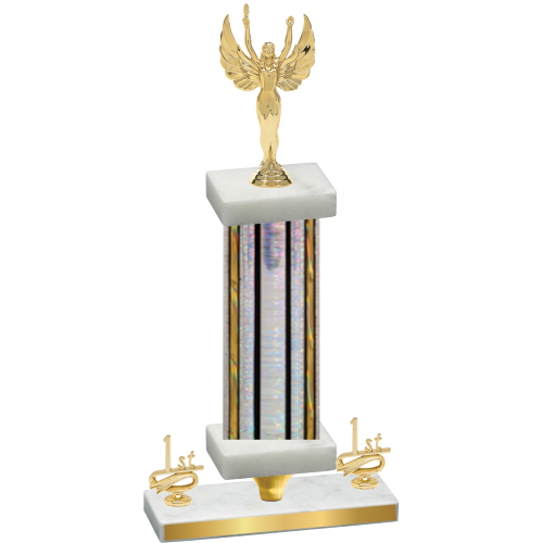 Premium Single Silver Glacier First Place Victory Trophy