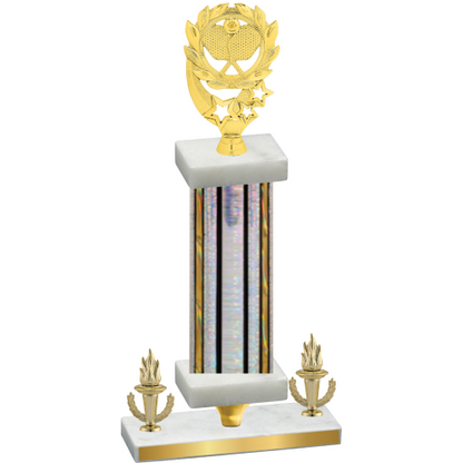 Premium Single Silver Glacier Victory Pickleball Trophy