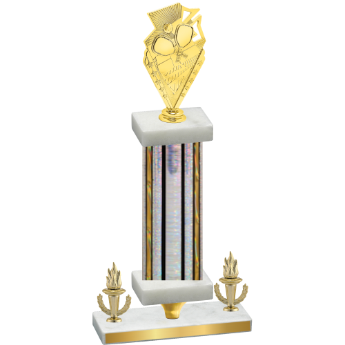 Premium Single Silver Glacier Victory Pickleball Trophy