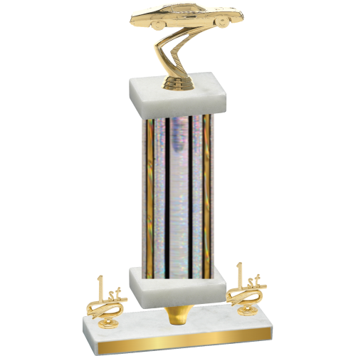 Premium Single Silver Glacier First Place Cars Trophy