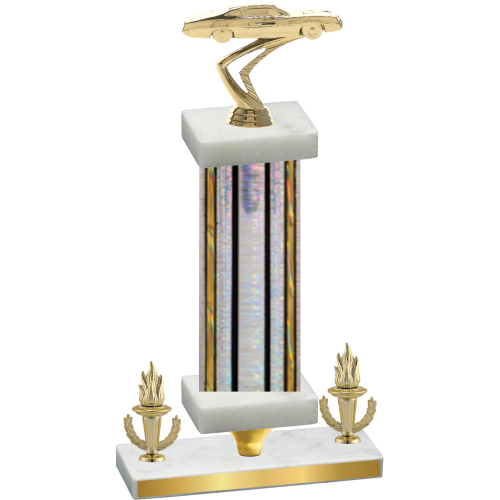 Premium Single Silver Glacier Victory Cars Trophy