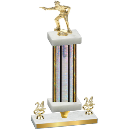 Premium Single Silver Glacier Year Shooter Trophy